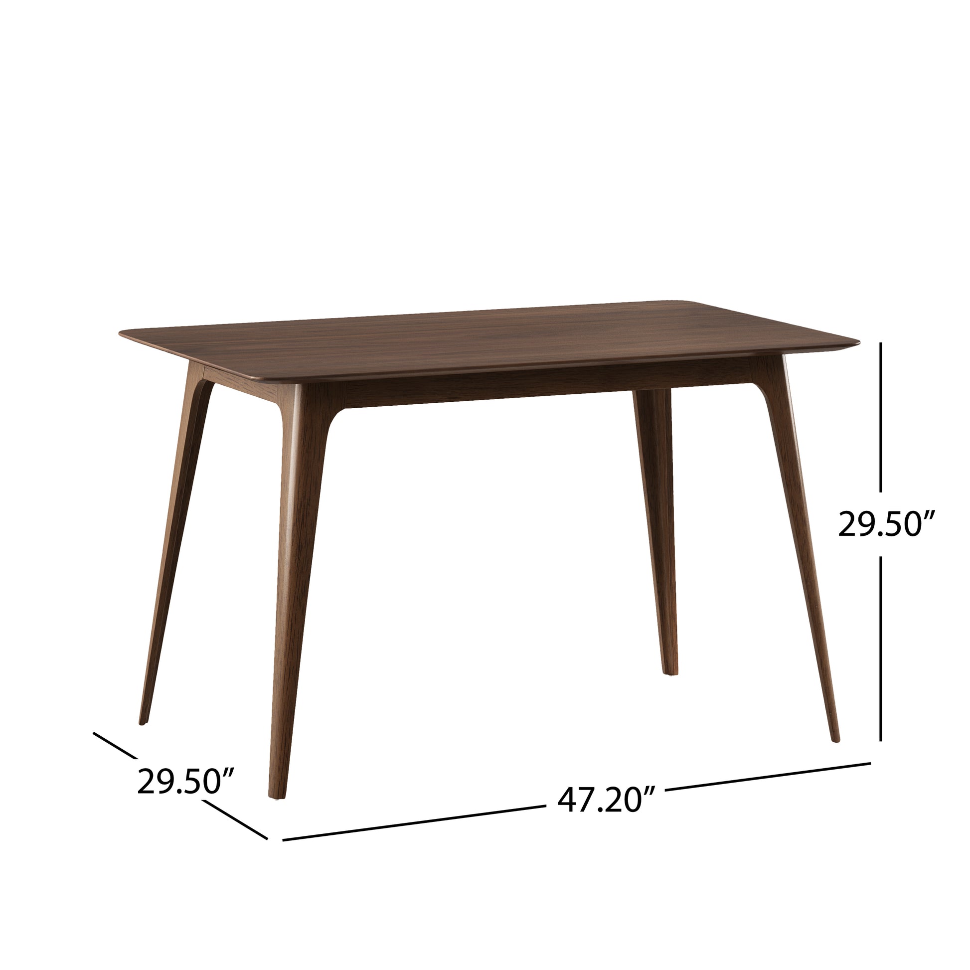 5-Piece Dining Table Set With One Solid Wood Frame Table And 4 Upholstered Chairs For Dining Room, Walnut-Light Beige