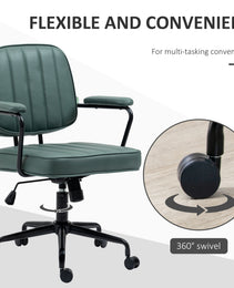 Home Office Chair with Adjustable Height and Tilt, Green