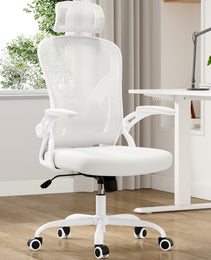 Ergonomic Office Chair, Home Office Desk Chair With Headrest, High Back Computer Chair With Armrests And Adjustable Lumbar Support For Home Office Study Room, Black