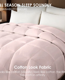 Pink Oversized Plump Thick Duvet Enhanced Warmth With Skin-friendly Comfort. Perfect For Cozy Bedrooms And Luxury Hotels. Fits Single Double Beds. Machine Washable. Ideal Christmas Gift.