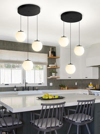Modern Globe Chandelier Bubble Chandelier for Staircase Globe Pendant Light