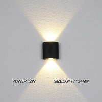 Led Wall Lamp outdoor Stair Light Fixture Bedside Loft Living Room Up Down Home Hallway Lampada 2W 4W 6W 8W 10W 12W Wall Sconces