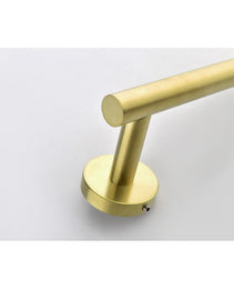 3-Pieces Bathroom Hardware Accessories Set - Towel Bar, Toilet Paper Holder, Robe Towel Hooks