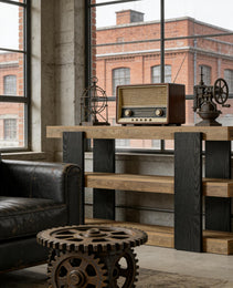 Versatile Side Table,Console Table,3-Tier Sofa Table,Entryway Table