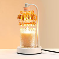 Dimmable Candle Lamp Wax Melt Warmer with Timer and 2 Bulbs - Electric Candle Warmer for Bedroom, Living Room, House Warming Gifts for Women, Mom
