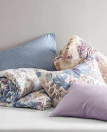 Floral Comforter Set With Bed Sheets Blue Queen