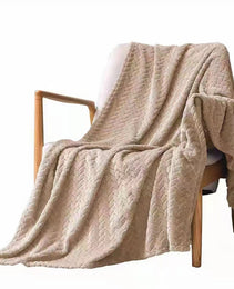 Solid Color Flannel Wheat Grain Blanket Children's Blankets