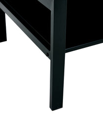Glass Lift Top Coffee Table, Modern Simple 2-Layer Tempered Glass Coffee Table For Living Room, Black