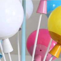 Kids Chandelier Living Room Wooden Ceiling Light Dining Room Balloon Lamp Sputnik Lamp Fixtures Lustre Luminaire Girl Chandelier
