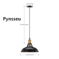 Farmhouse Style Industrial Pendant Light, Vintage Barn Hanging Pendant Lighting, Modern Pendant Lamp Fixture 3 Pack, Oil Rubbed