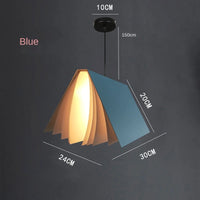 Novelty Pendant Lights Book Decoration Hanging Lamp Modern Ceiling Chandelier Study Room Library Shop Decor Kids Children Decor