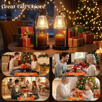 2 Pack Candle Warmer Lamp with Timer,Dimmable,Adjustable Height
