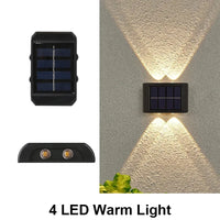 Solar Wall Light Outdoor,Waterproof LED Garden Fence Lamp,Solar Powered Wall Mount Decorative Lighting,Street Patio Landscape