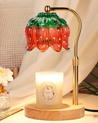 Pink&Green Candle Warmer Lamp W/Timer, Christmas Birthday Gifts for Women