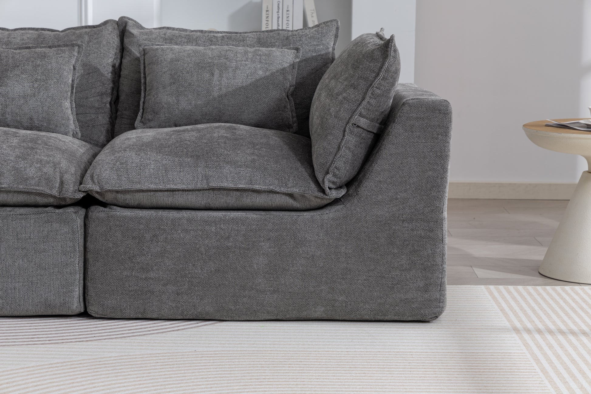 74.8  Width Cloud Couch Oversized Modular Sectional Sofa True Relax Comfy Couches Wide&Deep Seat Sofas For Living Room Furniture Sets, 2Seat