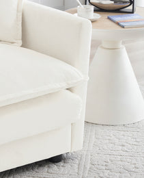 3-Piece Upholstered Sofa, Living Room Sectional Sofa Set Modern Sofa Couches Set , Deep Seat Sofa For Living Room Apartment, 1-3 Seat White