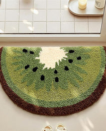 Kiwi Fruit Bath Mats Cute Bathroom Rugs, Particularly Absorbent