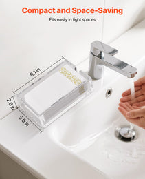 Acrylic Napkin Holder, 9.1 X 5.5 X 2.6 Inch, Clear Bathroom Guest Towel Storage Tray With U-Shaped Opening, Disposable Paper Towel Holder For Bathroom Kitchen Parties Weddings & Various Events