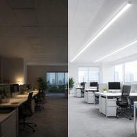 Energize Your Workspace: 8ft 36W Amcan Linear Office Light - Illuminate with Cool White Brilliance and Boost Productivity!