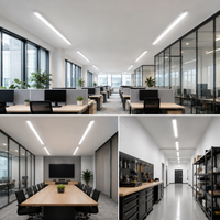 Energize Your Workspace: 8ft 36W Amcan Linear Office Light - Illuminate with Cool White Brilliance and Boost Productivity!
