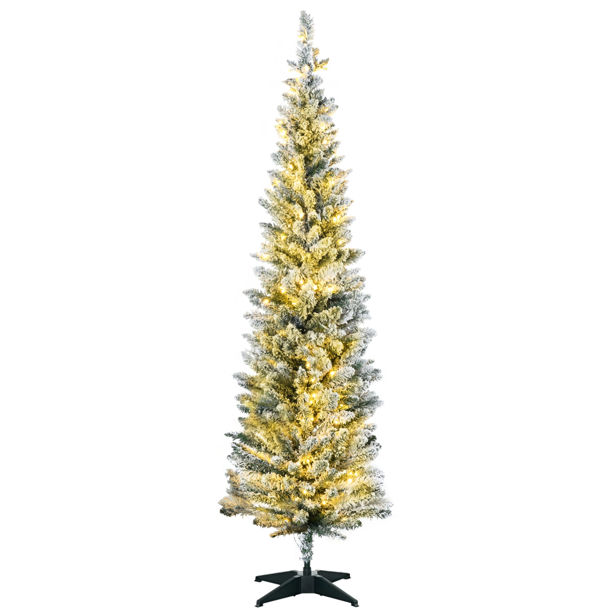 5-ft Pre-Lit Green Pencil Christmas Tree