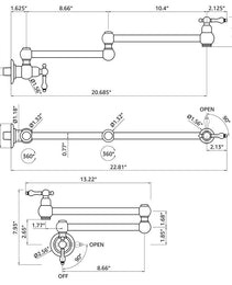 Wall-mounted Folding Faucet
