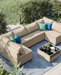 7-piece Patio Sofa Furniture Set