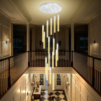5-Lights Rectangular Pendant Lights for Kitchen Island Black Linear Crystal Chandelier Modern Chandeliers for Kitchen Island Dining Room