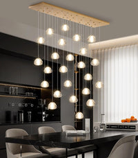 236'' Long Large Crystal Chandeliers LED Chandeliers for High Ceiling Handing Light Fixture for Entrance Hallway Foyer Staircase Lobby Gold