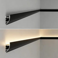 Ceiling LED Up Down Glow Aluminum Profile Linear Lamp Wall Washer Channel Suspension Waistline Ambient Strip Light for Bedroom