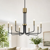 35" Gold Chandeliers for Dining Room Light Fixture Brass Chandelier