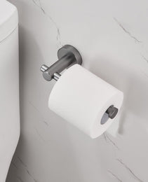 Toilet Paper Holder Gun Grey Thicken Space Aluminum Toilet Roll Holder For Bathroom, Kitchen, Washroom Wall Mount