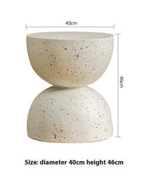 Nordic Small Round Table Living Room Cream Style Side Table