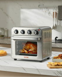 7-in-1 Air Fryer Toaster Oven – 1800W Convection Power with 360° Hot Air Circulation