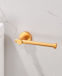 Toilet Paper Holder Brushed Gold Thicken Space Aluminum Toilet Roll Holder For Bathroom, Kitchen, Washroom Wall Mount
