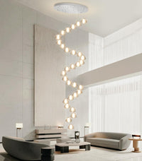 236'' Long Large Crystal Chandeliers LED Chandeliers for High Ceiling Handing Light Fixture for Entrance Hallway Foyer Staircase Lobby Gold