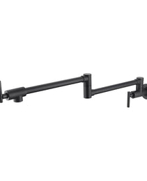 Pot Filler Faucet Wall Mount Matte Black
