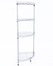 4Tier Wire Shelving Rack Metal Storage Shelf Unit For Laundry Bathroom Kitchen Pantry Closet