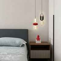Japan Wabi-sabi LED Ceiling Chandeliers Lamps Design Candy Glass Hanging Pendant Lights Home Decor Items for Living Room Bedroom