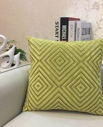 Home Decorative Sofa Throw Pillows Flannel Cushion Cover