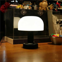ABKO Cordless Rechargeable Mushroom Table Lamp – 3-Color Dimmable