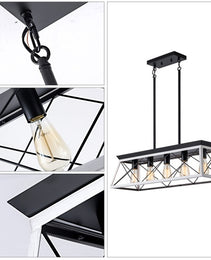 5 Lamps Farmhouse Chandelier Dining Room White - No Bulbs Unavailable Platform- Temu