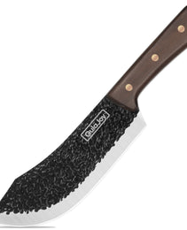 Qulajoy Meat Cleaver Knife - 7.3 Inch High Carbon Stainless Steel Butcher Knife For Meat Cutting Slicing Vegetables- Professional Chopper Knife For Home Kitchen Chef Knife