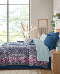 Queen Boho Comforter Set With Bed Sheets