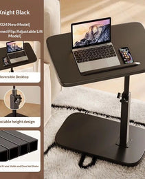 Flip-up Bedside Table Height-adjustable Side