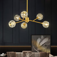 Sputnik Chandeliers for Dining Room，6 Lights D25'' Inch