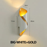 Creative Design LED Wall Lamp 10W Indoor Wall Lights Waterproof Outdoor Modern Nordic Sconce Lamp Interior Home Decor Lámparas