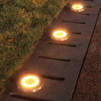 Solar Buried Ground Lights, 8/20 LED Waterproof Underground Deck Spot Outdoor Garden Pathway Driveway Landscape Decor Spotlight