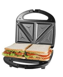 Compact Multi-Function Sandwich & Breakfast Maker – Sleek Black Countertop Station with Cleaning Kit