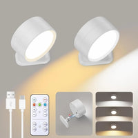 Rechargeable Magnetic LED Wall Sconce with Remote